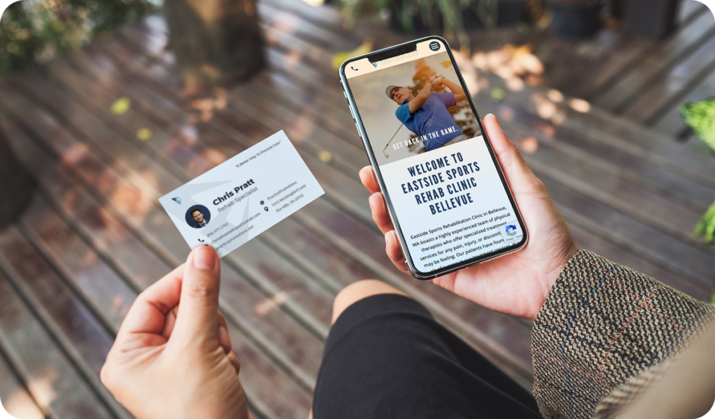 physical therapy business card